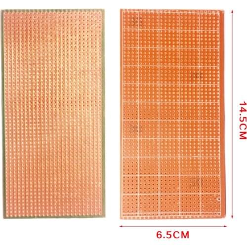 5Pcs 6.5 x 14.5CM Prototype Paper PCB Universal Experiment Matrix Circuit Board