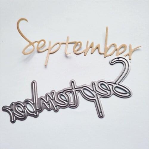 8x5cm September Cutting dies metal crafts paper die-cutting /DIY embossing Easter and New Year Scrapbooking