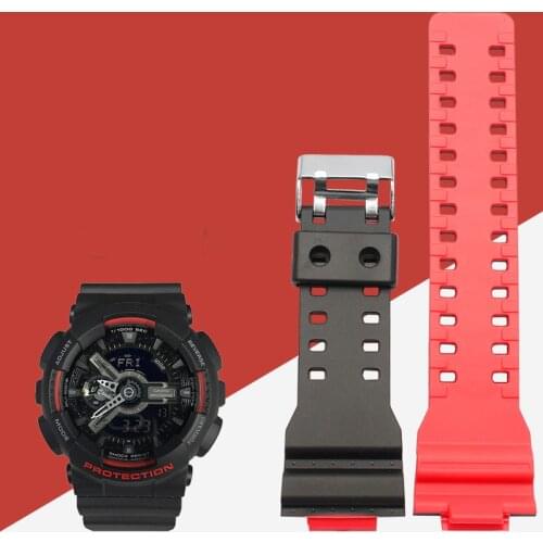 Watch accessories resin strap pin buckle metal buckle for Casio G-SHOCK watches GW-9400 men and women silicone soft sports strap