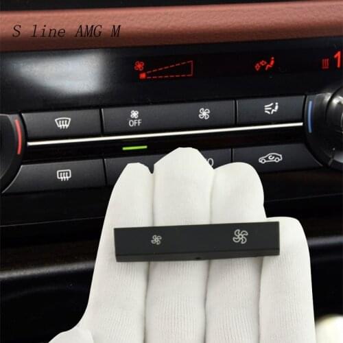 Car Styling For BMW 5 6 7 series f10 f18 5gt f07 F01 F02 Wind Air Volume air conditioning Fan button switch Covers Stickers Trim