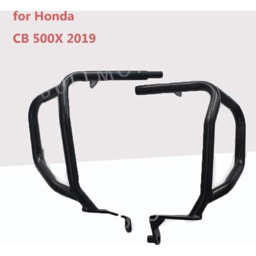 For Honda CB 500X 2019 Black Protector Parts Artudatech Motorcycle Engine Guard Upper and Lower Crash Bar