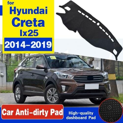 For Hyundai Creta Ix25 2014 2015 2016 2017 2018 2019 Anti-Slip Mat Dashboard Cover Pad Sunshade Dashmat Carpet Car Accessories