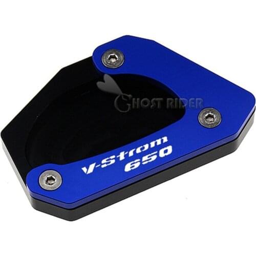 For SUZUKI V-STROM 650 VSTROM 650/XT DL650 2012-2020 Motorcycle CNC Kickstand Foot Side Stand Extension Pad Support Plate