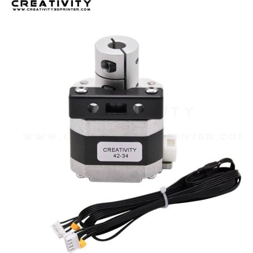 Dual Z Axis Upgrade Stepper Motor with Dual Type Wire Mount Block and 5*8mm Rigid Coupling Kit for Creality CR-10 / Ender-3