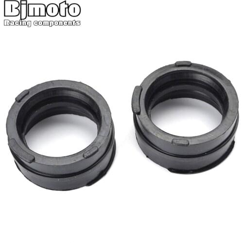 BJMOTO Motorcycle Carburetor Manifold Interface Carb Intake Pipe Adapters Insulator Connector Glue for Honda VT250 VTZ250 H/J/K