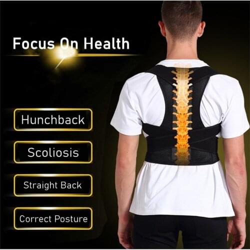 Posture Corrector Back Support for Men and Women Back Posture Brace Clavicle Support Correction Hunching Adjustable Back Trainer