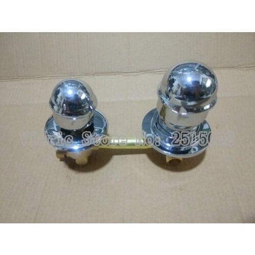 Customized 2/3/4/5 thread round head connecting faucet, Bathroom Shower room mixing valve faucet cold and hot water tap switch