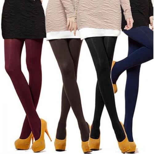Fashion Women Thick 120D Stockings Pantyhose Tights Opaque Long Footed Socks