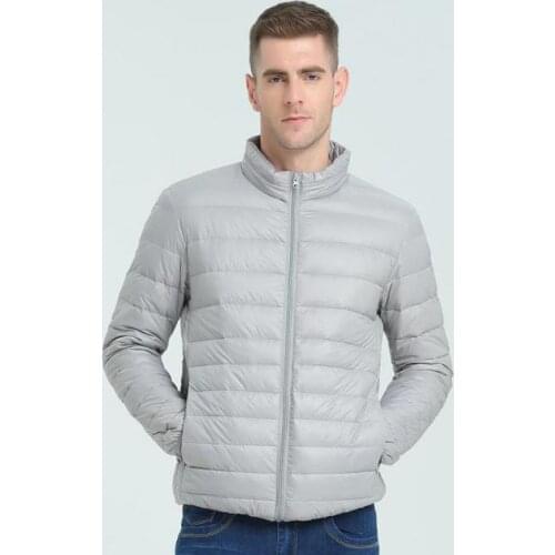 Winter 2021 Mens Windbreaker Plus Size Light And Thin Short Warm Coats Branded Clothing Down Jacket Oversize Clothes Outerwear