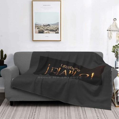 Lieutenant Air Conditioning Blanket Fashion Soft Blanket Ucifer Lucifer Mornin Satan Devil Tom Ellis Horror Witch Decker Gothic