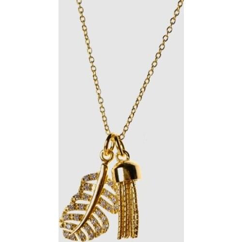 Amorita boutique silver925 with gold color ins tendy crescent moon Necklaces