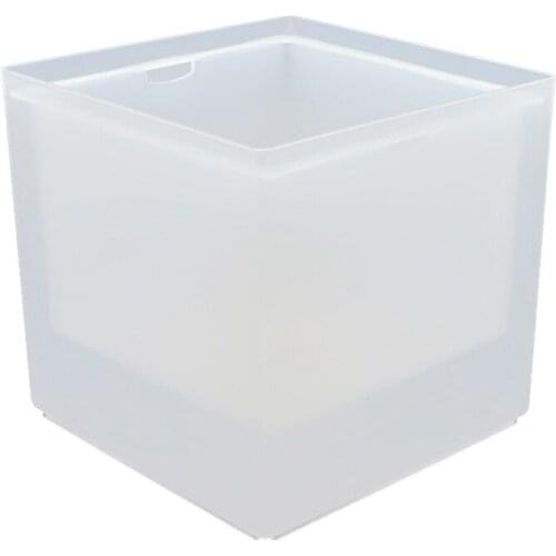 3.5L Bar KTV Plastic Electronic Ice Bucket LED Light Double Layer Square Ice Bucket Ice Block Ice Granule Bucket