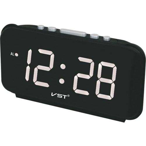 Portable Electronic Digital Alarm Clock Backup Battery Table Time Clock for Home Office