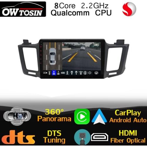 Qualcomm CPU Android For Toyota RAV4 4 XA40 2012-2018 Car Multimedia HDMI Auto GPS Radio Head Unit Stereo DTS 4G LTE DSP CarPlay
