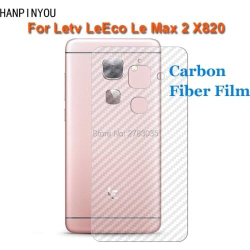 For Letv LeEco Le Max 2 max2 X820 5.7" New Durable 3D Anti-fingerprint Transparent Carbon Fiber Back Film Rear Screen Protector