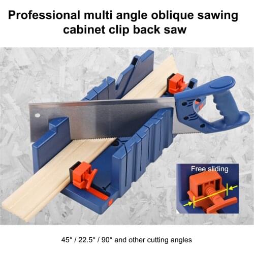 Woodworking Saw Miter Saw Cabinet 45 90 Degree Multiple Angle Block Cutting Saw Box Manual Combination Tool for Wood Gypsum Tile