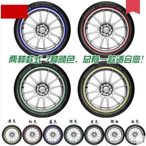 Car-styling Wheel Rim Reflective Sticker For LADA Vesta Granta 1300 Niva Samara Signet Priora Kalina Safarl largus vaz 2110-12
