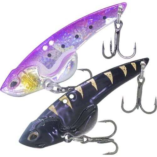1PCS 3.5G/5G VIB Vibration Sinking Fishing Lure Wobbler Artificial Bait Ice Fishing Baits Long Shot Bait Winter Fishing Tackle