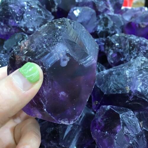 High quality! Natural amethyst raw woolen ore specimen Energy crystal healing stone
