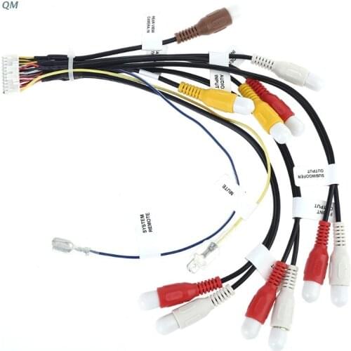 13MF 24Pin Plug Car Stereo Radio RCA Output Wire Harness Connector Adaptor Cable for AVIC-F900BT and AVICF90BT