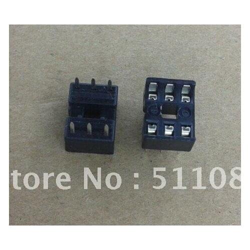 10pcs 6P 6pin DIP IC Sockets Adaptor Integrated Circuits Solder Type