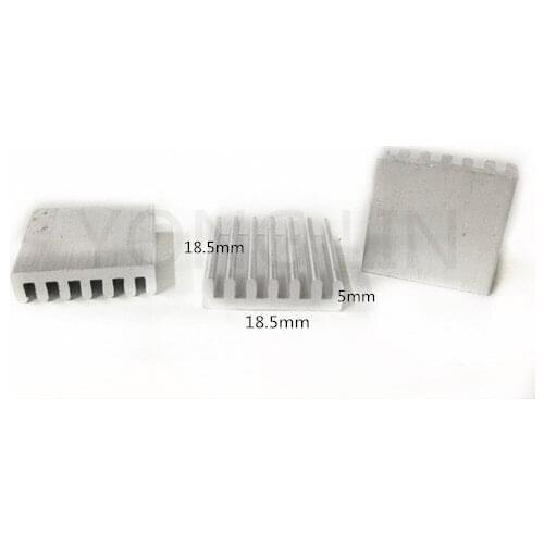 100pcs led ic heatsinks18.5*5-18.5mm/Heat sink/LED Heatsink/Thermal conductivity/Aluminum IC Heatsink