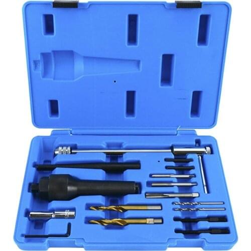 16pcs 8/10mm Glow Plug Removal Remover Damage Extractor Tool Kit