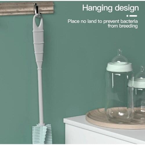 360 Degree Rotating Long-Handled Baby Bottle Cleaning Brush Water Cup Warm Cup Cleaning Brush