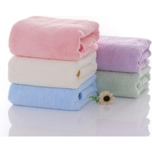 Bath towel bathroom Clean Tools pink Ultrafine Ciliated Plush Magic Microfiber Towel Comfortable Towel Size 70*140cm