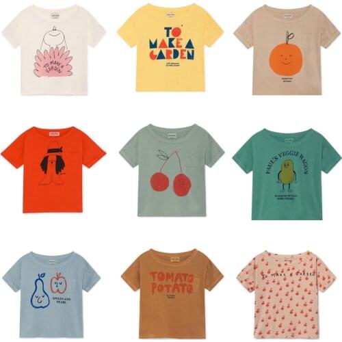 BOBOZONE 2019 NEW BOBO loose t-shirt for kids boys girls summer tee tops