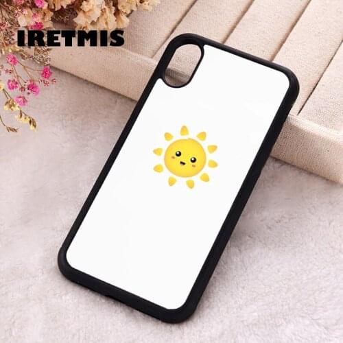 Iretmis 5 5S SE 2020 Phone Cover Case for iPhone 6 6S 7 8 Plus X Xs XR 11 12 Mini Pro Max Silicone TPU cute and happy sunshine