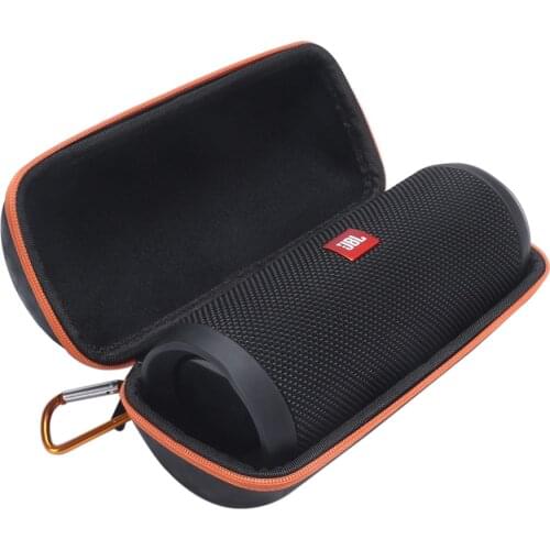 PU+EVA Portable Travel Box Case For JBL Flip4 Zipper Sleeve Portable Protective Hard Case Cover For JBL Flip 4 Bluetooth Speaker