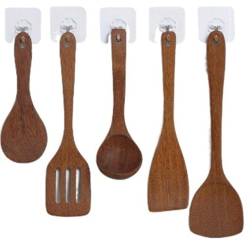 Wooden Cooking Rice Spatula Scoop Kitchen Utensil Non-stick Hand Wok Shovel Kitchen Tools Accessories Cookware