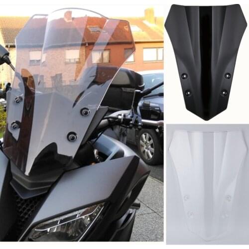 For Yamaha MT09 MT-09 Tracer MT 09 FJ 09 FJ09 2015 2016 2017 Motorcycle Windshield WindScreen Screen Double Bubble Smoke Black