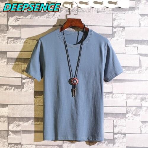 Men 2021 New Spring and Summer Cotton Solid Short Sleeve Tops T-Shirt Men O Neck Casual Tops Short Sleeve T-Shirt Men 6XL