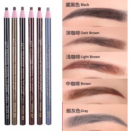 Eyebrow Pencil Colored Soft Cosmetic Art Permanent Makeup Waterproof Permanent Makeup Eye brow Pencil