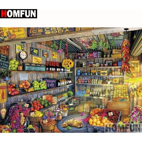 HOMFUN Full Square/Round Drill 5D DIY Diamond Painting "Collection of items" Embroidery Cross Stitch 5D Home Decor Gift A18155