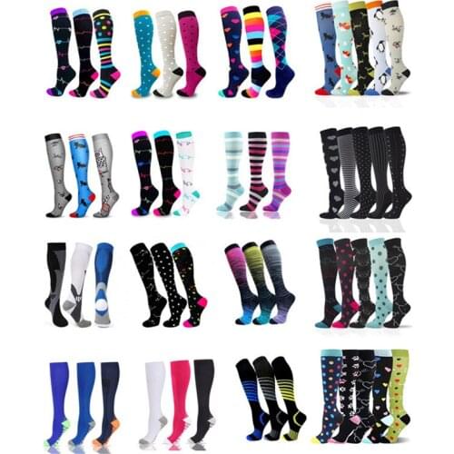 Dropship Compression Stockings Socks Men Women Atheletic Soccer Stockings For Edema Diabetes Varicose Veins Plantar Fasciitis