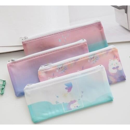 Colorful Katie Cat PVC B6 Pencil Bag Stationery Storage Organizer Bag School Supply Student Prize