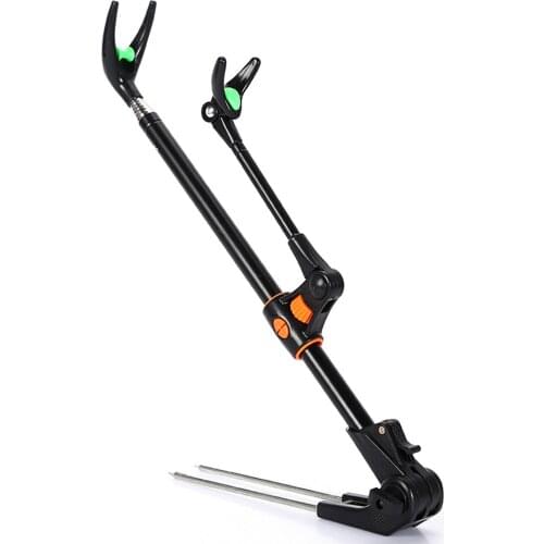 Fishing Rod Bracket Dual-purpose Stainless Steel Thickened Fishing Holder Foldable Fish Pole Insert Bracket Support For Fishing