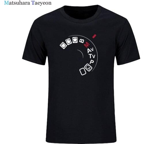 Summer Fashion Camera Button Shoot Manual T Shirt Men Short Sleeve Photography T Shirts Men Camisetas T-shirt tee top clothes