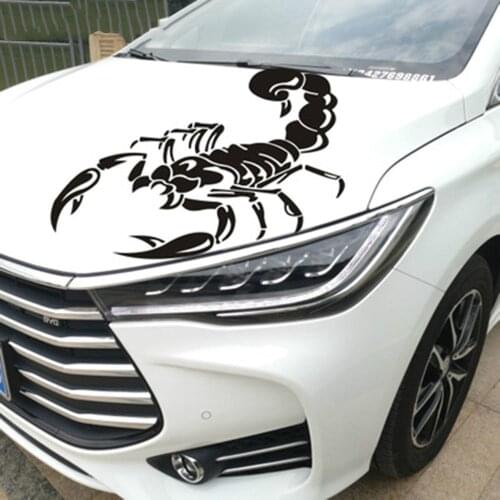 Hot Reflective Scorpions Car Stickers and Decal Fashion Animal Sticker Waterproof Decorative PVC28*27cm Vinyl