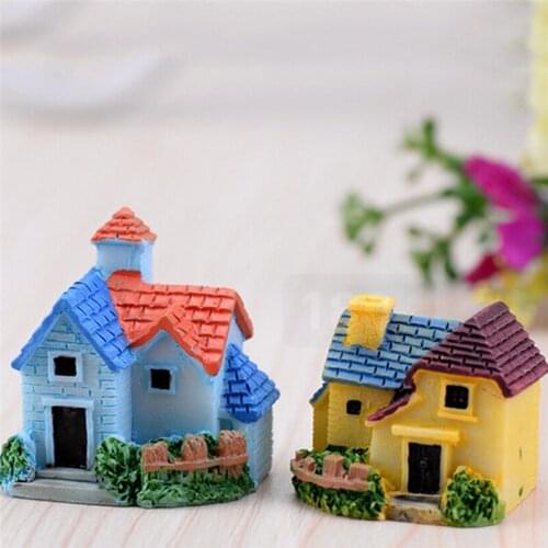 Miniature Fairy Garden Craft Resin House Micro Landscape Decor DIY