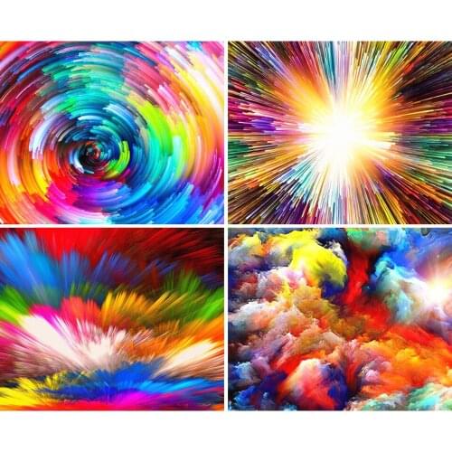 5D DIY Diamond Painting Colorful Flower Cross Stitch Kit Full Drill Embroidery Mosaic Art Picture of Rhinestones Home Decoration