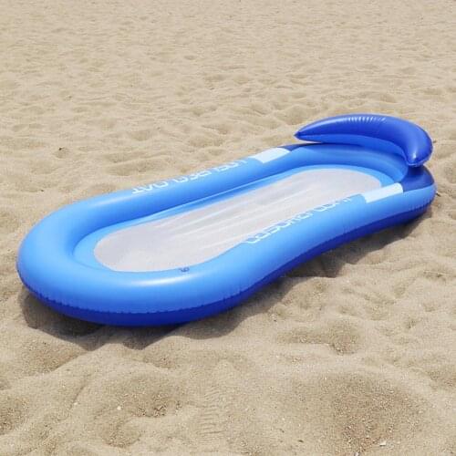 Water Mesh Hammock Pool Dual-Use Lounger Float Hammock Inflatable Rafts Swimming Pool Air Lightweight Floating Chair Dropship