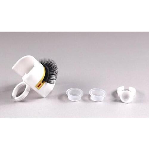 New Eyelash Extension Glue Ring Adhesive Eyelash Pallet Holder Makeup Kit Tool Make up