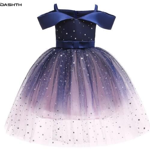 OASHTH Spring and summer new girls dress Aisha princess dress sequined tutu skirt catwalk dress dress