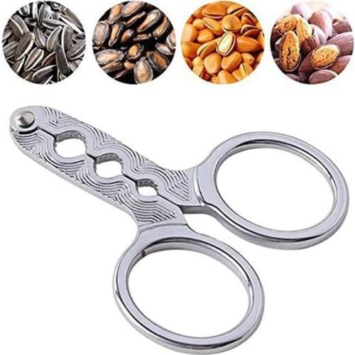Fruit Seed Opener Clamp Walnut Pine Plier Scissor sunflower Nut Cracker Kitchen Household tool Sheller Nutcracker