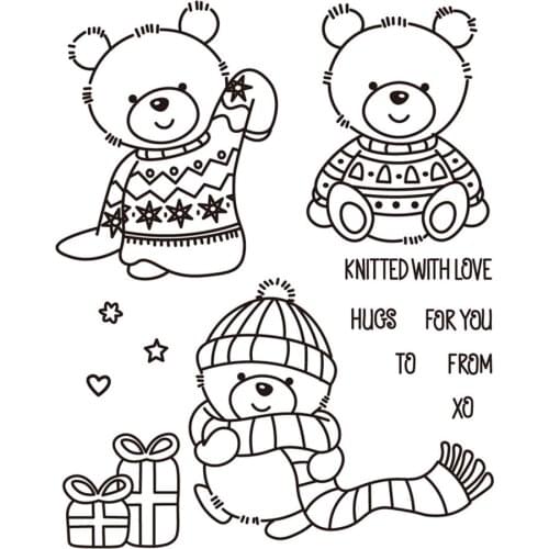 Christmas Transparent Clear stamps and metal cutting dies DIY Silicone Seals Scrapbooking