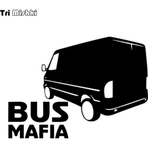 Tri Mishki HZX325# 14.5*20cm bus mafia for Mercedes Sprinter car sticker auto funny car stickers